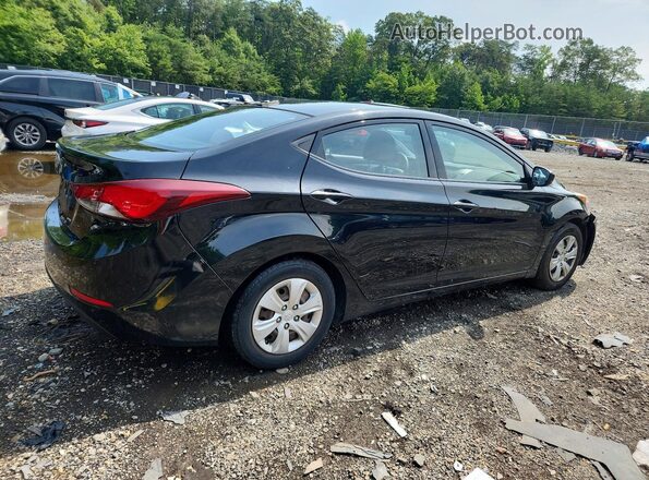5NPDH4AE4GH672457 2016 HYUNDAI ELANTRA Black Rear right