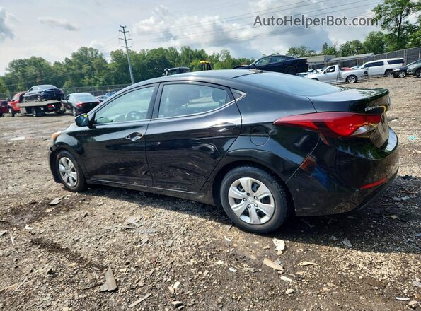 5NPDH4AE4GH672457 2016 HYUNDAI ELANTRA Black Rear left