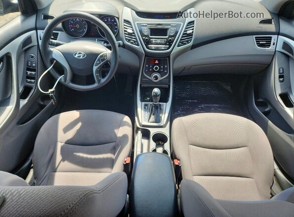 5NPDH4AE4GH672457 2016 HYUNDAI ELANTRA Black Dashboard view