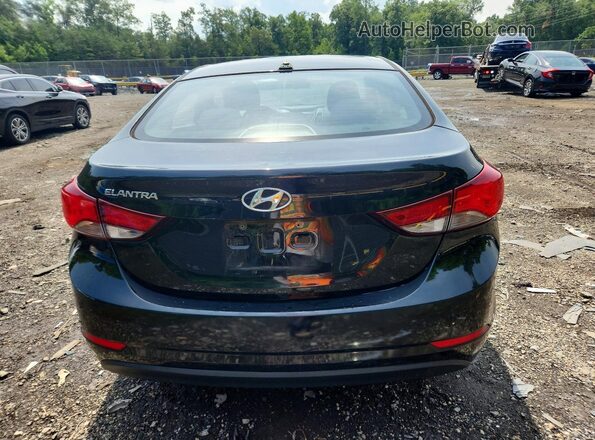 5NPDH4AE4GH672457 2016 HYUNDAI ELANTRA Black Rear view