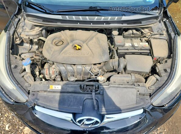 5NPDH4AE4GH672457 2016 HYUNDAI ELANTRA Black Rear interior view