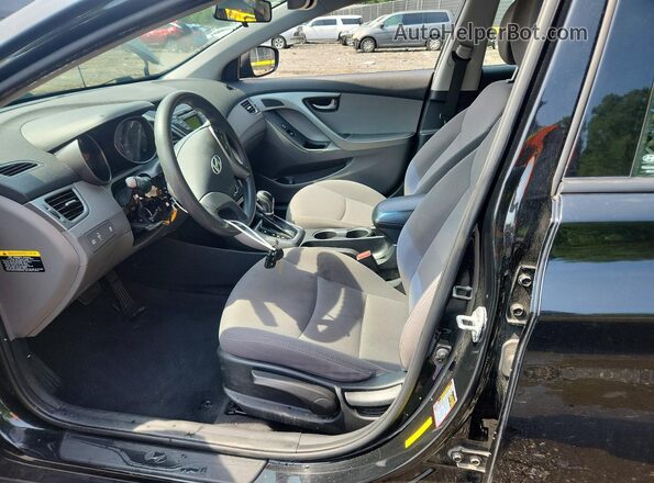 5NPDH4AE4GH672457 2016 HYUNDAI ELANTRA Black Front interior view