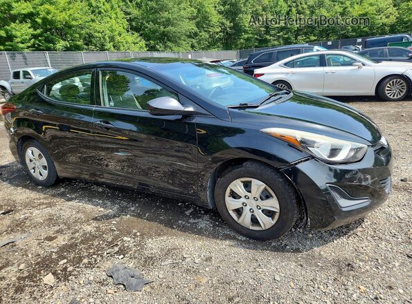 5NPDH4AE4GH672457 2016 HYUNDAI ELANTRA Black Front right