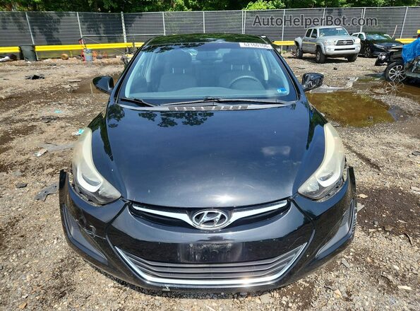 5NPDH4AE4GH672457 2016 HYUNDAI ELANTRA Black Front view