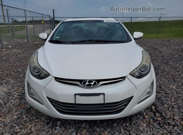 5NPDH4AE4GH691865 2016 HYUNDAI ELANTRA White Դիմացի տեսք