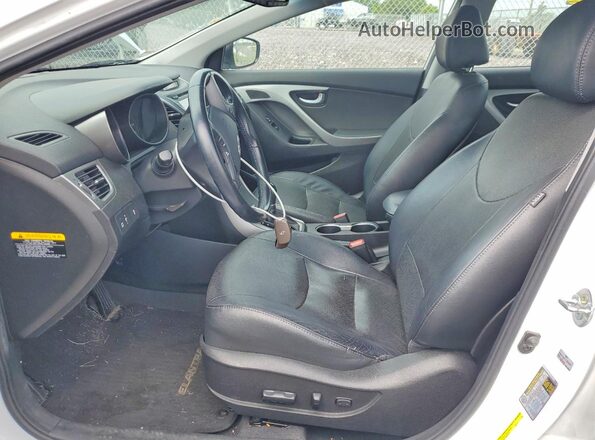 5NPDH4AE4GH691865 2016 HYUNDAI ELANTRA White Սալոնի դիմացի տեսք