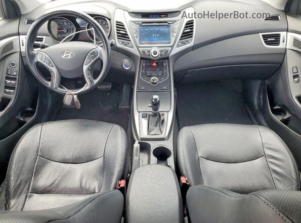 5NPDH4AE4GH691865 2016 HYUNDAI ELANTRA White Առջևի վահանակի տեսք