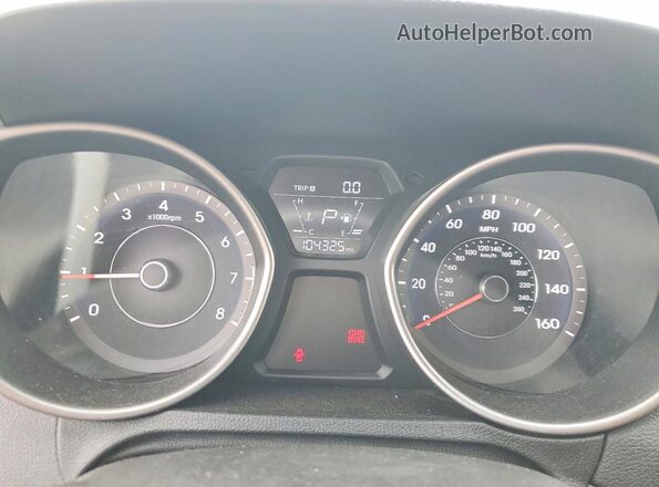 5NPDH4AE4GH691865 2016 HYUNDAI ELANTRA White Սարքավորումների վահանակի տեսք