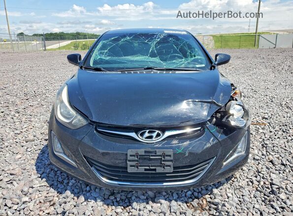 5NPDH4AE4GH696385 2016 HYUNDAI ELANTRA Black Widok z przodu