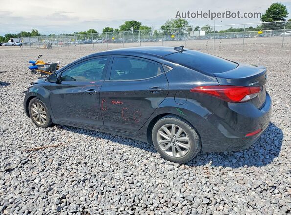 5NPDH4AE4GH696385 2016 HYUNDAI ELANTRA Black Tył lewy