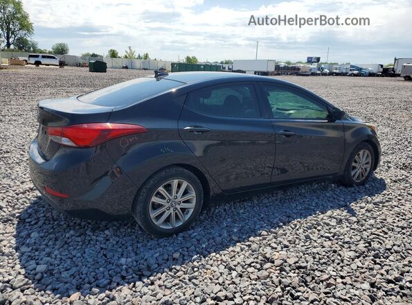 5NPDH4AE4GH696385 2016 HYUNDAI ELANTRA Black Tył prawy