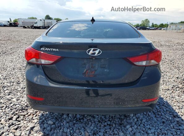 5NPDH4AE4GH696385 2016 HYUNDAI ELANTRA Black Widok z tyłu