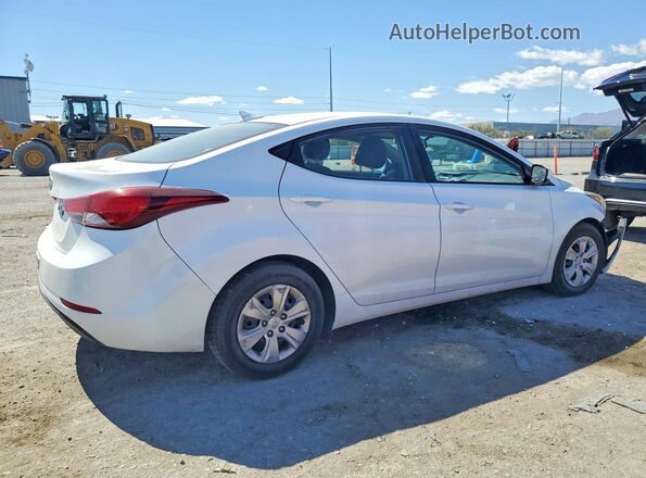 5NPDH4AE4GH700208 2016 HYUNDAI ELANTRA White Հետևի աջ