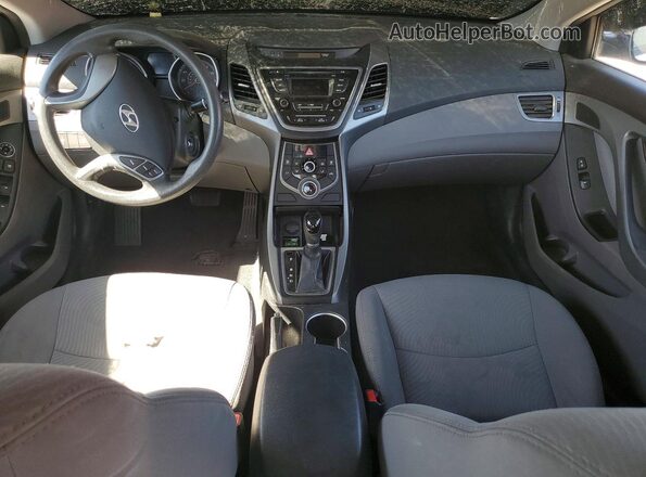 5NPDH4AE4GH700208 2016 HYUNDAI ELANTRA White Առջևի վահանակի տեսք