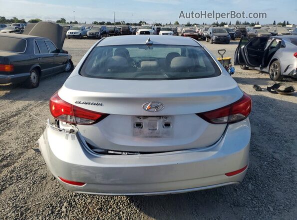 5NPDH4AE4GH707109 2016 HYUNDAI ELANTRA Silver უკანა ხედი
