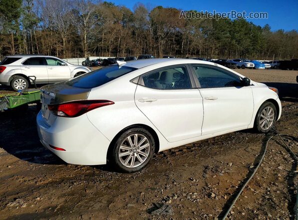 5NPDH4AE4GH726212 2016 HYUNDAI ELANTRA White Задня права чверть