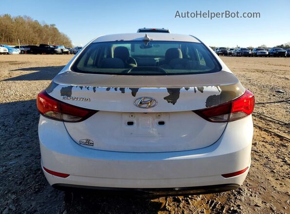 5NPDH4AE4GH726212 2016 HYUNDAI ELANTRA White Вид ззаду