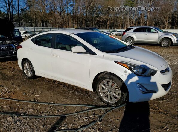 5NPDH4AE4GH726212 2016 HYUNDAI ELANTRA White Передня права чверть