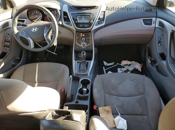 5NPDH4AE4GH726212 2016 HYUNDAI ELANTRA White Вид панелі приладів