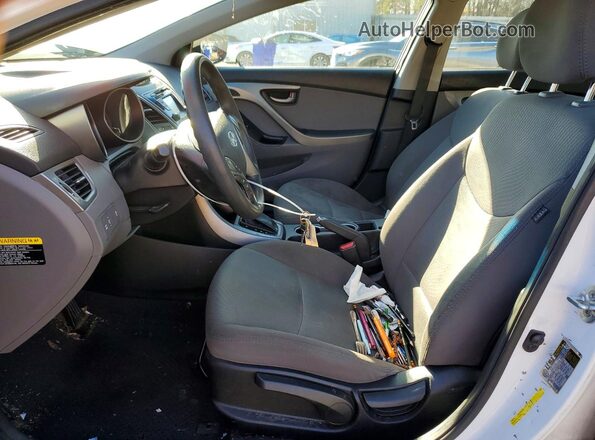 5NPDH4AE4GH726212 2016 HYUNDAI ELANTRA White Вид салону спереду