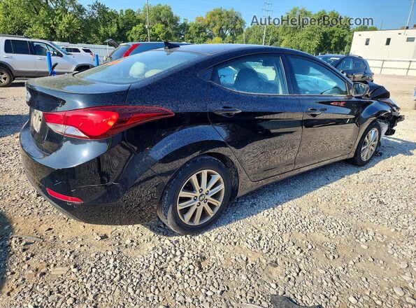 5NPDH4AE4GH737260 2016 HYUNDAI ELANTRA Черный Задняя правая четверть