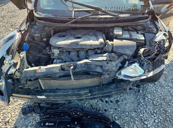 5NPDH4AE4GH737260 2016 HYUNDAI ELANTRA Черный Вид задней части салона