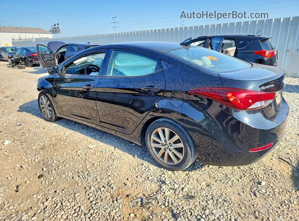 5NPDH4AE4GH737260 2016 HYUNDAI ELANTRA Черный Задняя левая четверть