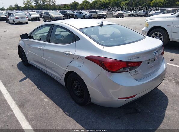 5NPDH4AE4GH751689 2016 HYUNDAI ELANTRA Silver Հետևի ձախ