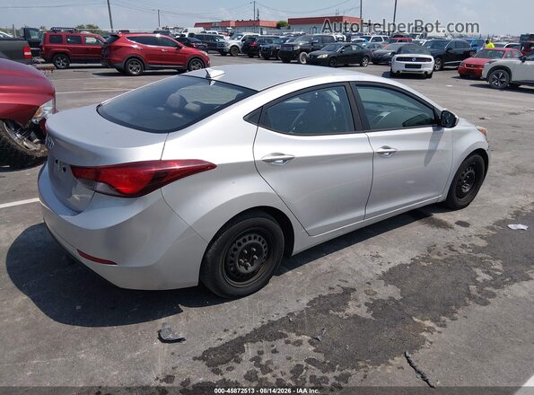 5NPDH4AE4GH751689 2016 HYUNDAI ELANTRA Silver Հետևի աջ