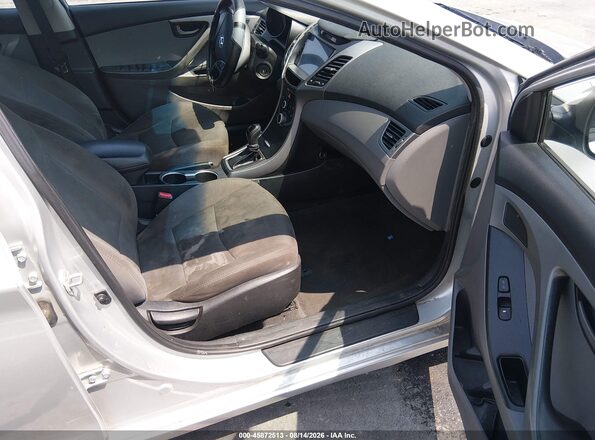5NPDH4AE4GH751689 2016 HYUNDAI ELANTRA Silver Սալոնի դիմացի տեսք
