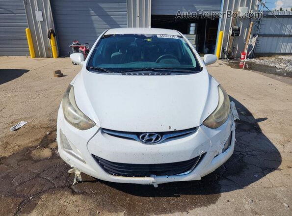 5NPDH4AE4GH762871 2016 HYUNDAI ELANTRA White Vista frontal