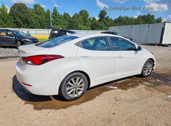 5NPDH4AE4GH762871 2016 HYUNDAI ELANTRA White Trasero derecho