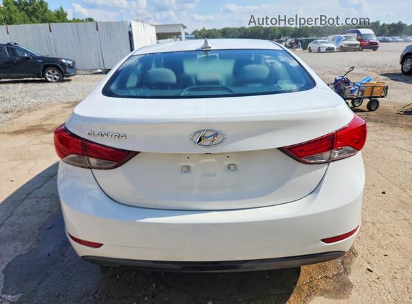 5NPDH4AE4GH762871 2016 HYUNDAI ELANTRA White Vista trasera