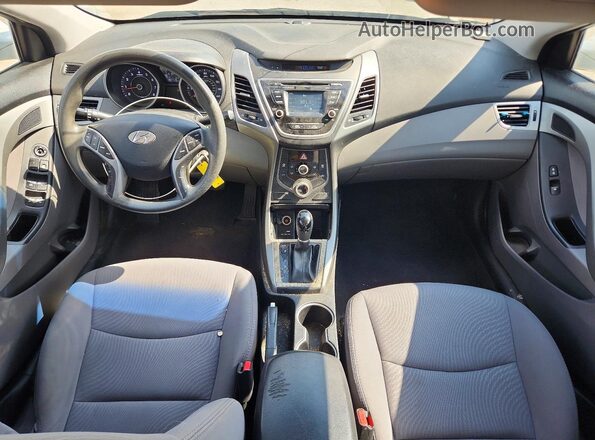 5NPDH4AE4GH762871 2016 HYUNDAI ELANTRA White Vista del salpicadero