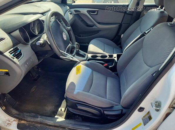 5NPDH4AE4GH762871 2016 HYUNDAI ELANTRA White Vista interior delantera