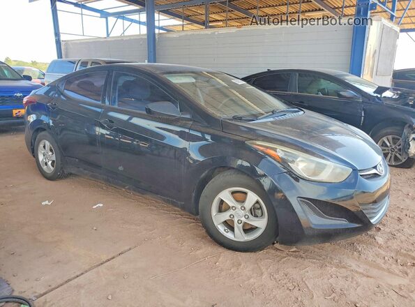 5NPDH4AE4GH763339 2016 HYUNDAI ELANTRA Black Przód prawy