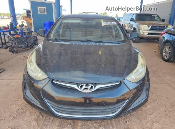 5NPDH4AE4GH763339 2016 HYUNDAI ELANTRA Black Widok z przodu