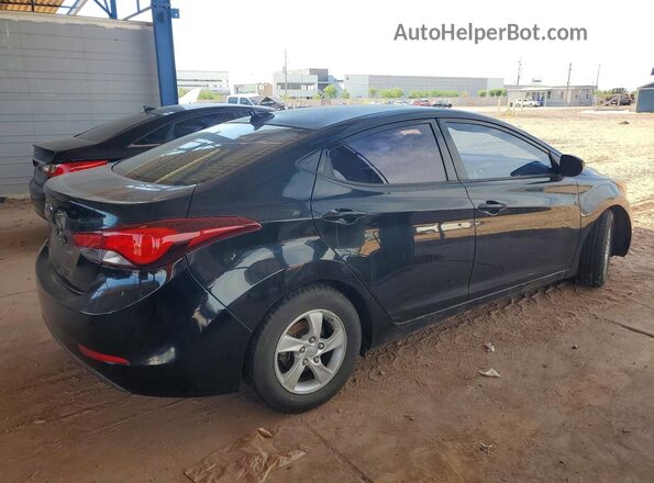 5NPDH4AE4GH763339 2016 HYUNDAI ELANTRA Black Tył prawy