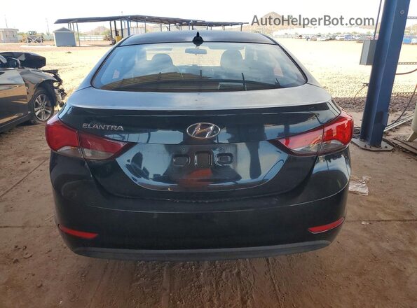 5NPDH4AE4GH763339 2016 HYUNDAI ELANTRA Black Widok z tyłu