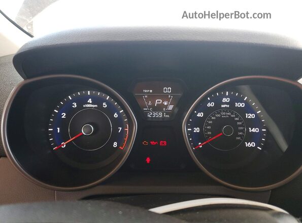 5NPDH4AE4GH763339 2016 HYUNDAI ELANTRA Black Widok zestawu wskaźników
