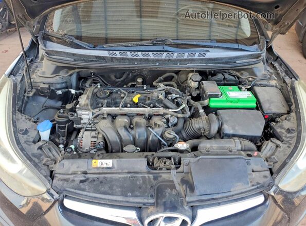 5NPDH4AE4GH763339 2016 HYUNDAI ELANTRA Black Widok wnętrza z tyłu