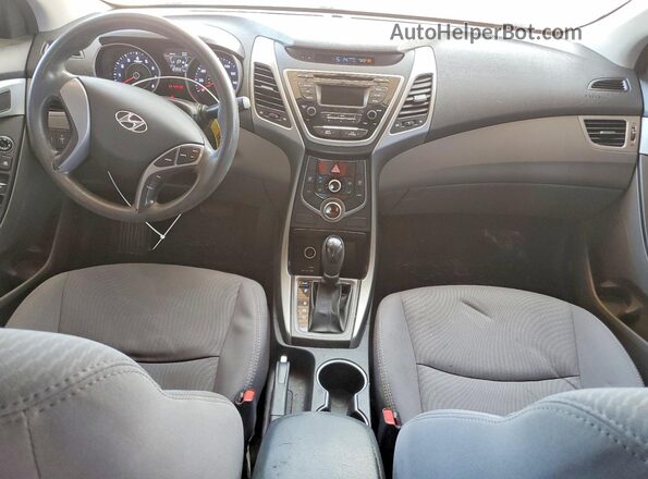5NPDH4AE4GH763339 2016 HYUNDAI ELANTRA Black Widok deski rozdzielczej