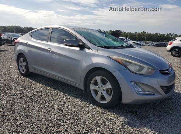 5NPDH4AE4GH788564 2016 HYUNDAI ELANTRA Silver Delantero derecho