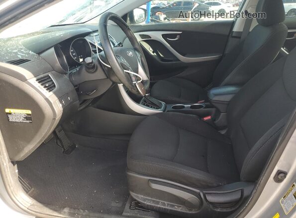 5NPDH4AE4GH788564 2016 HYUNDAI ELANTRA Silver Vista interior delantera