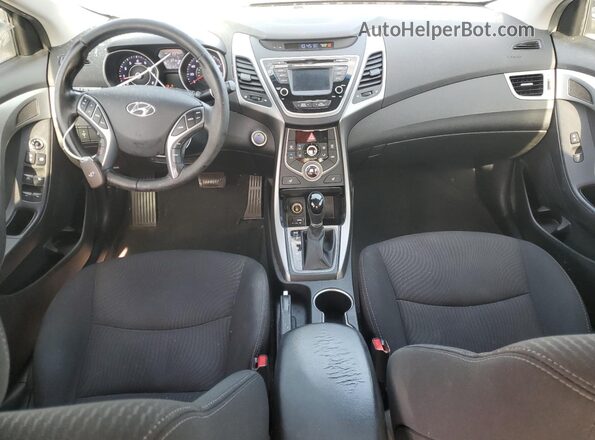 5NPDH4AE4GH788564 2016 HYUNDAI ELANTRA Silver Vista del salpicadero