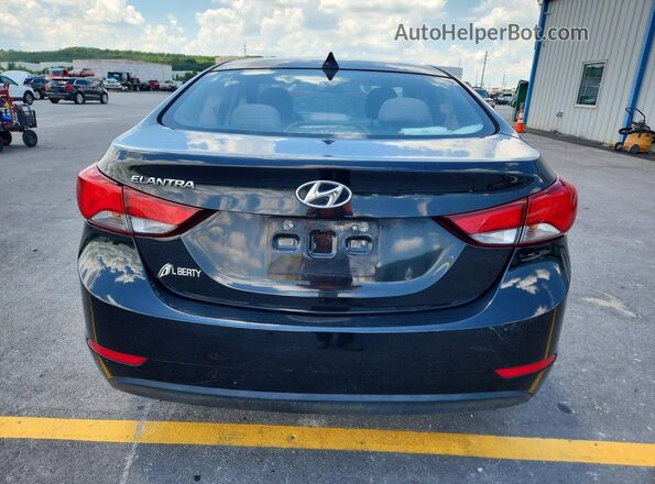 5NPDH4AE5GH663251 2016 HYUNDAI ELANTRA Black Vista trasera