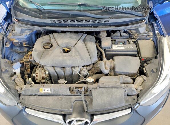 5NPDH4AE5GH686769 2016 HYUNDAI ELANTRA Black უკანა სალონის ხედი