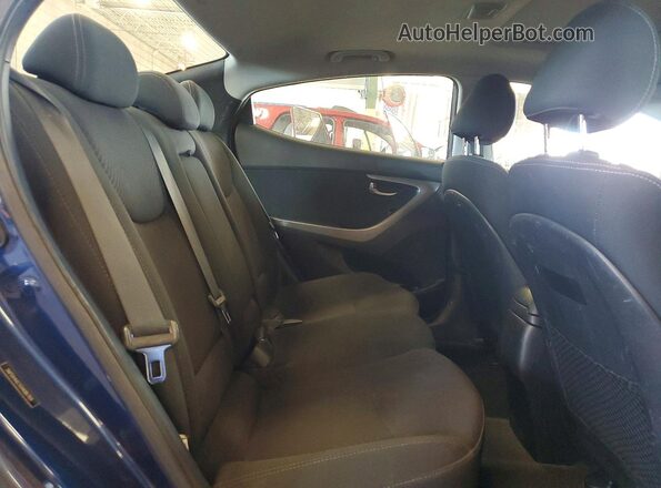 5NPDH4AE5GH686769 2016 HYUNDAI ELANTRA Black უკანა სავარძლების ხედი