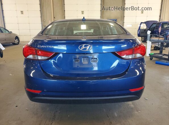 5NPDH4AE5GH686769 2016 HYUNDAI ELANTRA Black უკანა ხედი