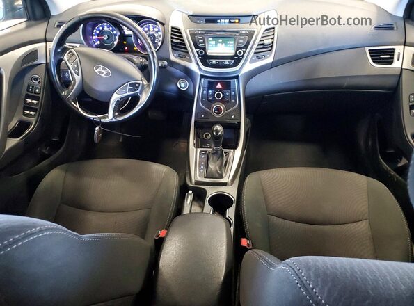 5NPDH4AE5GH686769 2016 HYUNDAI ELANTRA Black წინა პანელის ხედი